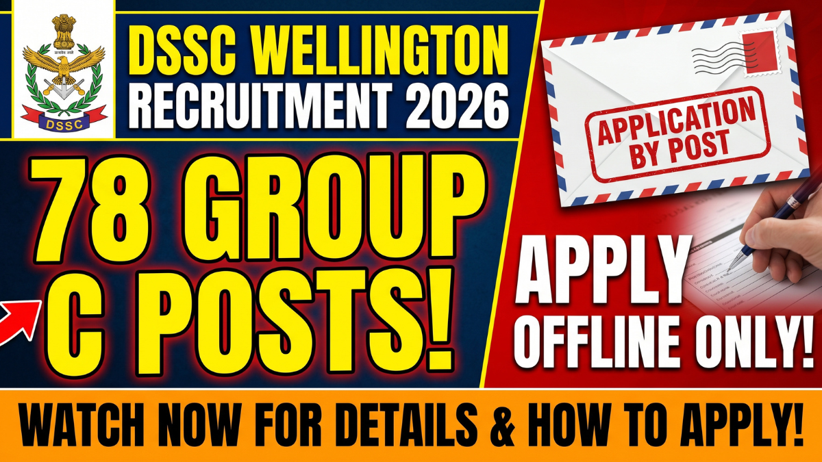 DSSC Group C Recruitment 2026
