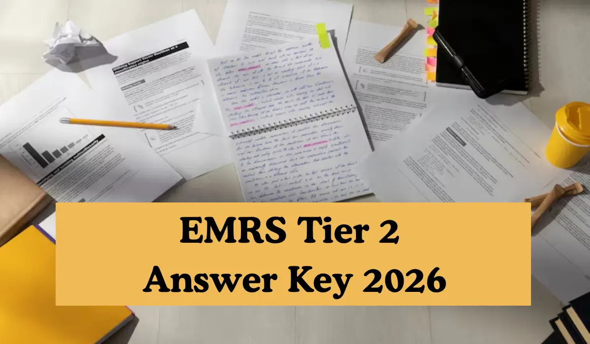 EMRS Tier 2 Answer Key 2026 Out