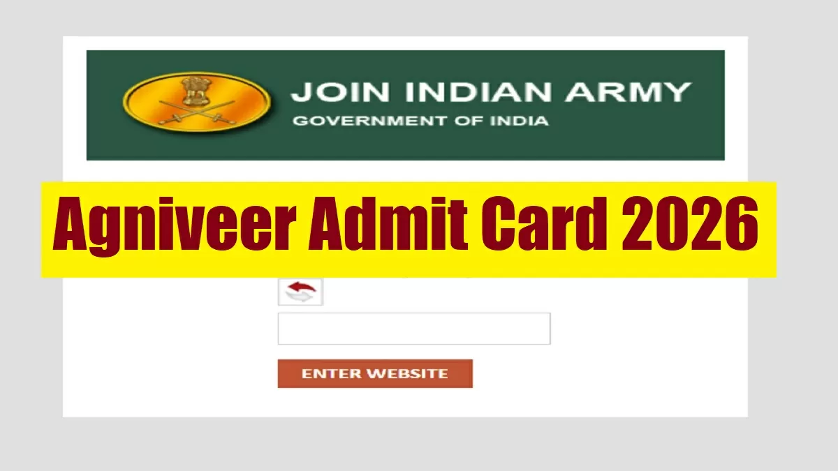 Indian Army Agniveer Admit Card 2026 Out