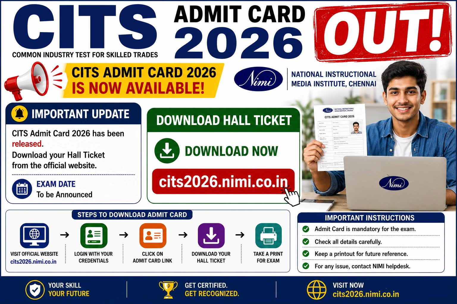 CITS Admit Card 2026 OUT
