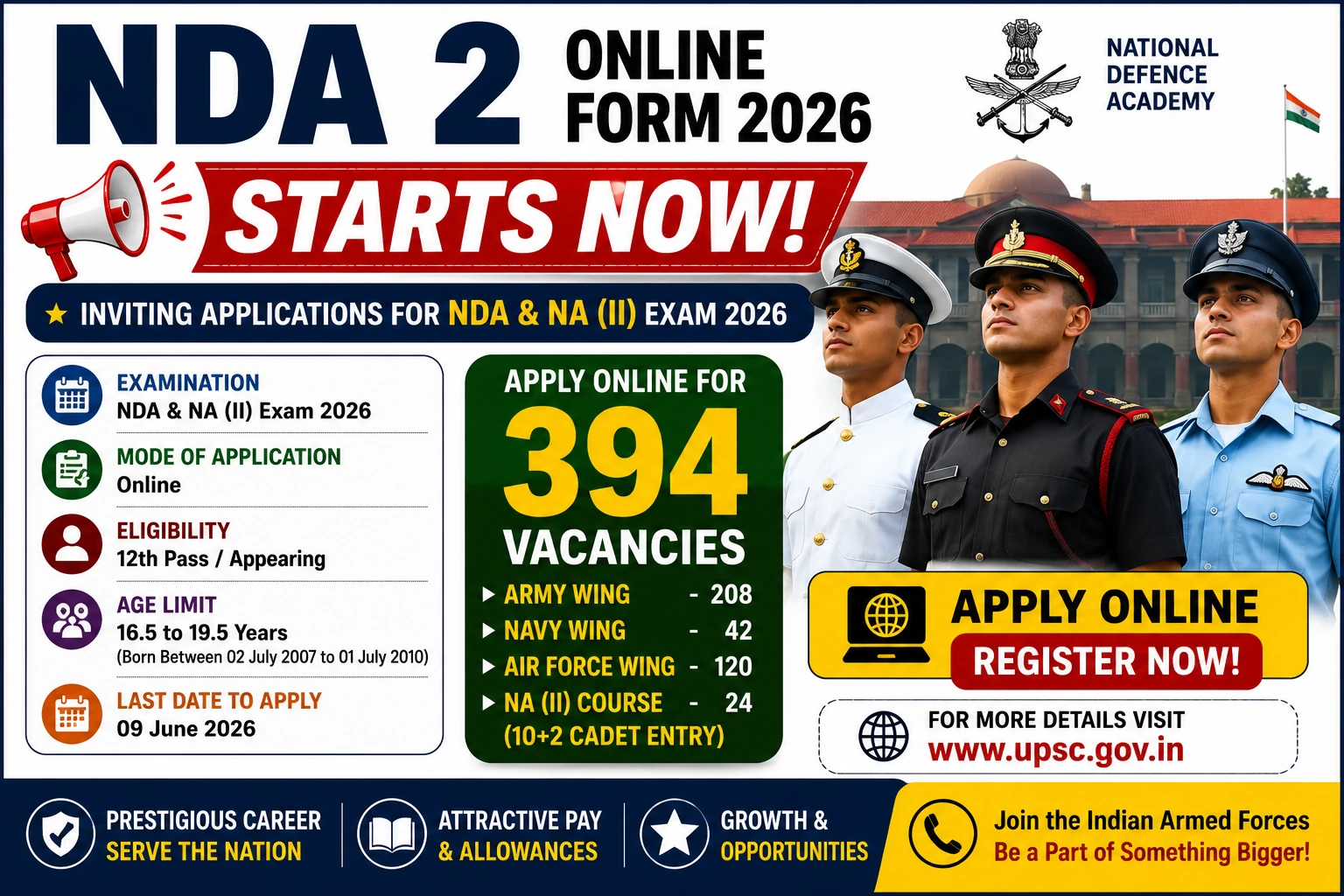 NDA 2 Online Form 2026