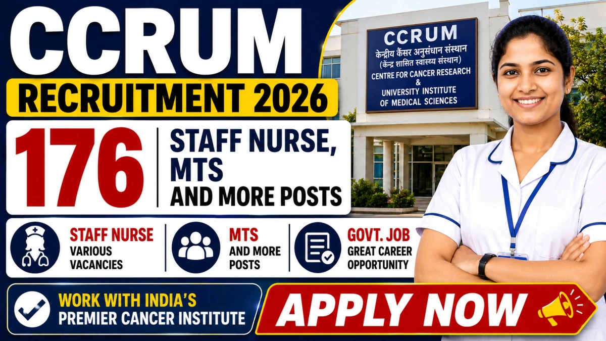 CCRUM Delhi Recruitment 2026
