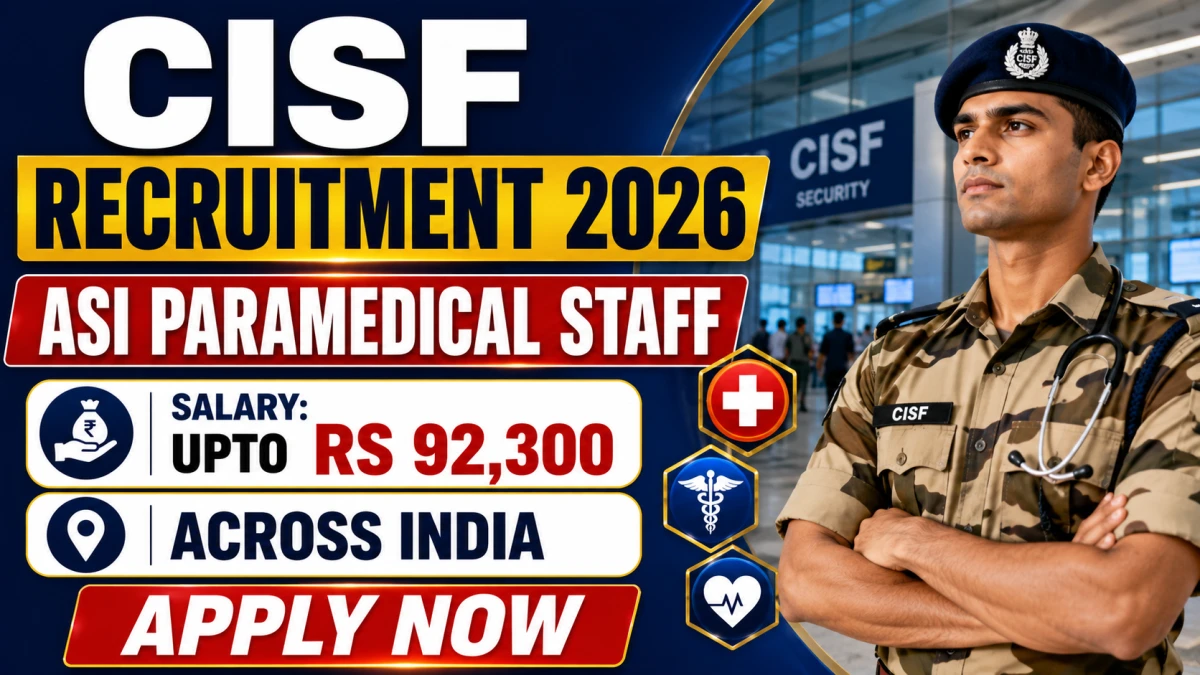 CISF Para Medical Staff Recruitment 2026