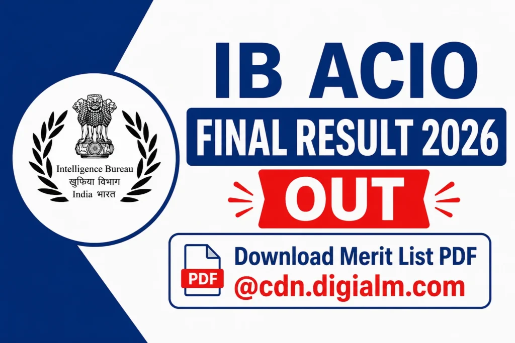 IB ACIO Grade 2 Executive Final Result 2026 Out
