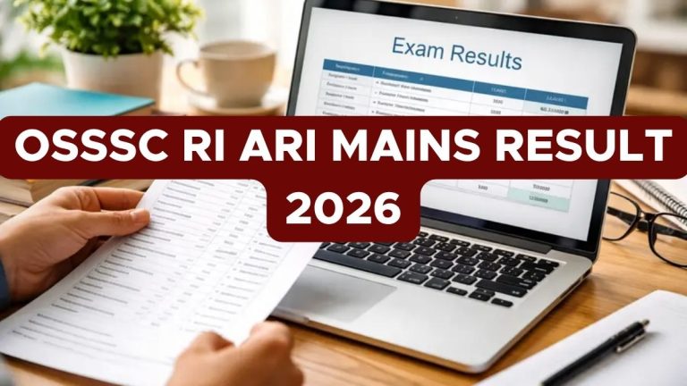 OSSSC RI ARI AMIN Mains Result 2026 Out
