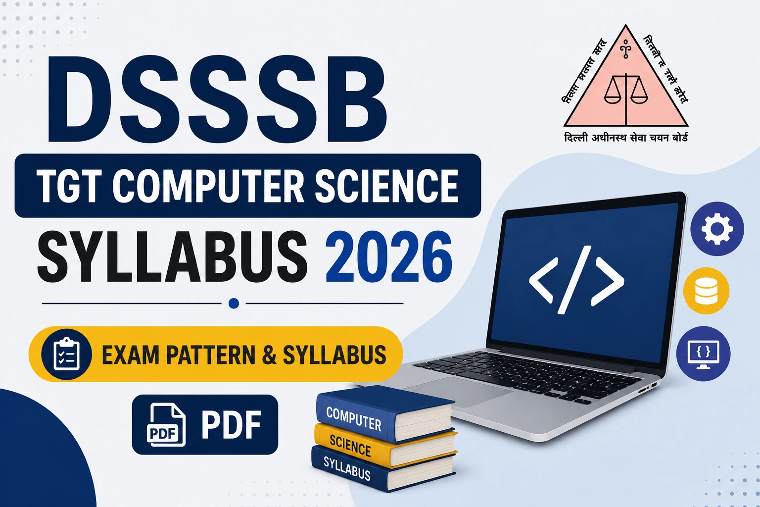 DSSSB TGT Computer Science Syllabus 2026